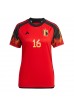 Belgia Thorgan Hazard #16 Fotballdrakt Hjemme Klær Dame VM 2022 Korte ermer